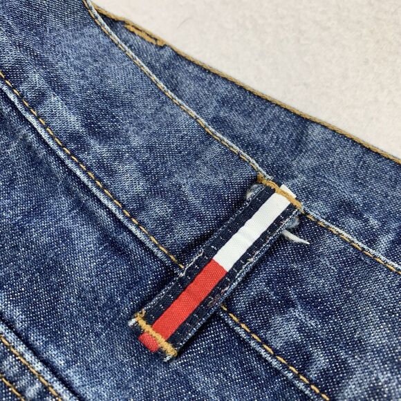 Vintage 2002 Y2K Tommy Hilfiger Flare Boot Cut Leg Jeans 11 Low Rise Blue Denim - Picture 3 of 11